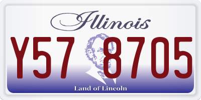 IL license plate Y578705