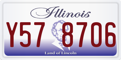 IL license plate Y578706