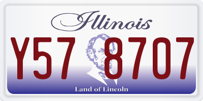 IL license plate Y578707