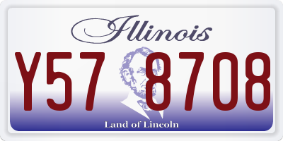 IL license plate Y578708