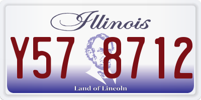 IL license plate Y578712