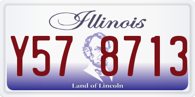 IL license plate Y578713