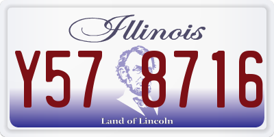 IL license plate Y578716