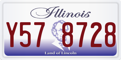 IL license plate Y578728