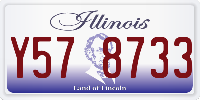 IL license plate Y578733