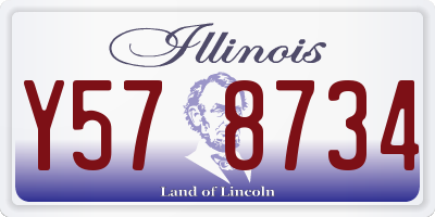 IL license plate Y578734