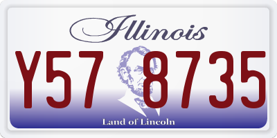 IL license plate Y578735