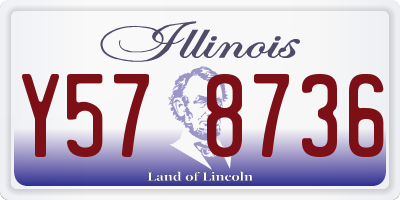 IL license plate Y578736