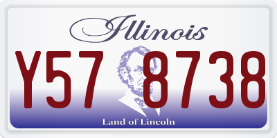 IL license plate Y578738