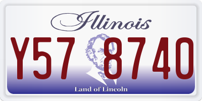 IL license plate Y578740