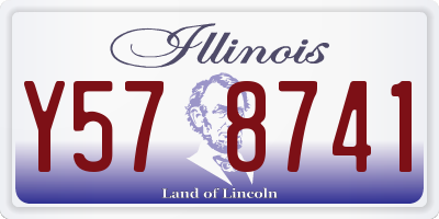 IL license plate Y578741