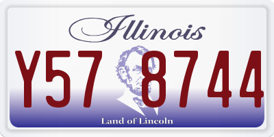 IL license plate Y578744