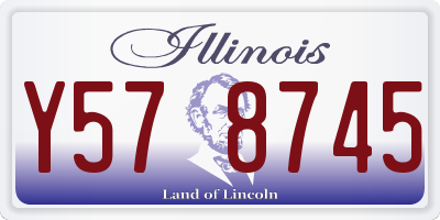 IL license plate Y578745
