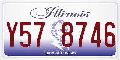 IL license plate Y578746