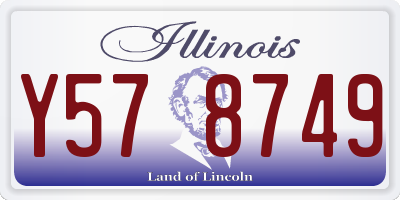 IL license plate Y578749