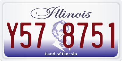 IL license plate Y578751