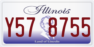 IL license plate Y578755