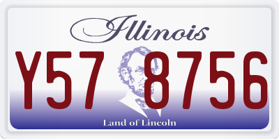 IL license plate Y578756