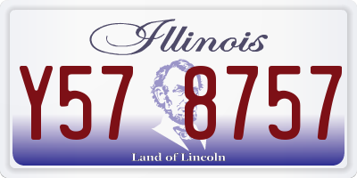 IL license plate Y578757