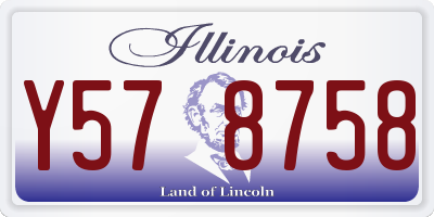 IL license plate Y578758