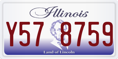 IL license plate Y578759