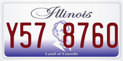 IL license plate Y578760