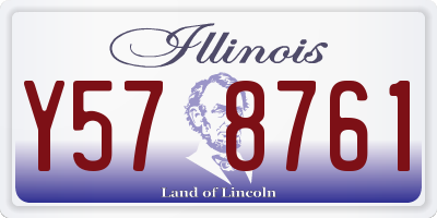 IL license plate Y578761