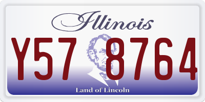 IL license plate Y578764