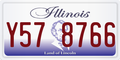 IL license plate Y578766