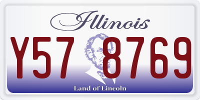 IL license plate Y578769