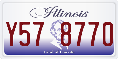 IL license plate Y578770