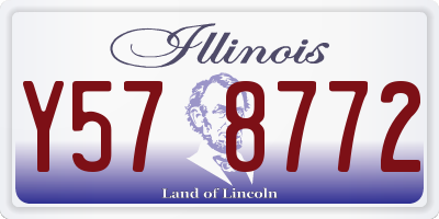 IL license plate Y578772