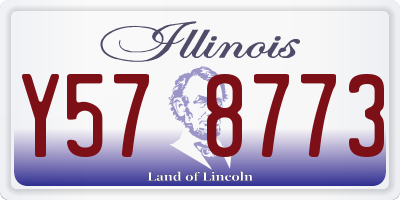 IL license plate Y578773