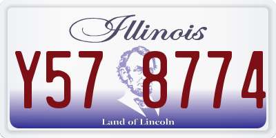 IL license plate Y578774
