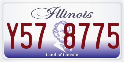 IL license plate Y578775
