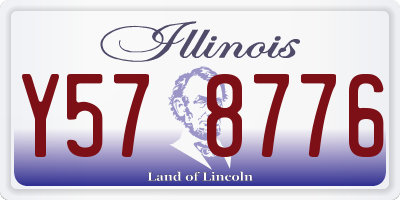 IL license plate Y578776