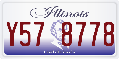 IL license plate Y578778