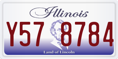 IL license plate Y578784