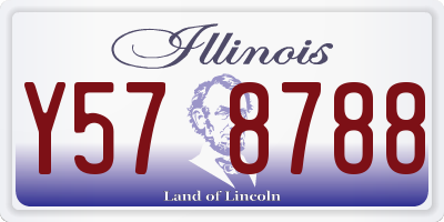 IL license plate Y578788