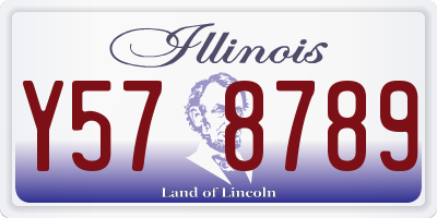 IL license plate Y578789