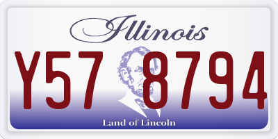 IL license plate Y578794