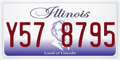 IL license plate Y578795