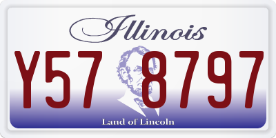 IL license plate Y578797