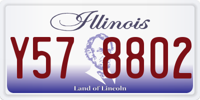 IL license plate Y578802