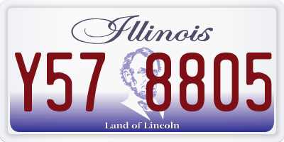 IL license plate Y578805