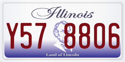 IL license plate Y578806