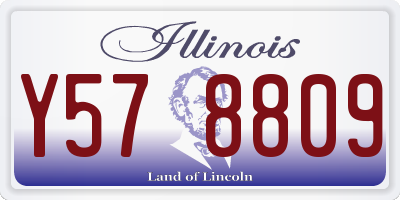 IL license plate Y578809