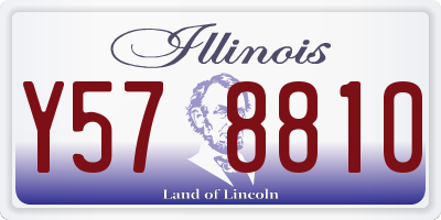 IL license plate Y578810