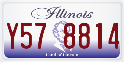IL license plate Y578814