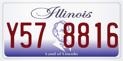 IL license plate Y578816